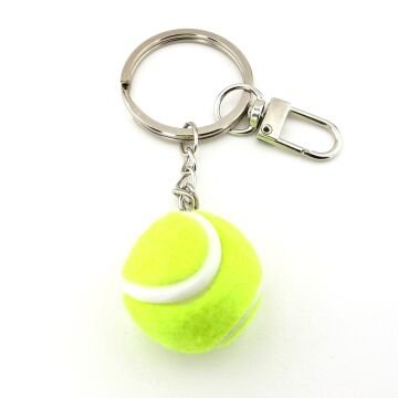 Tenis Topu Şeklinde Sporcu Çanta Süsü Charm Anahtarlık KY178