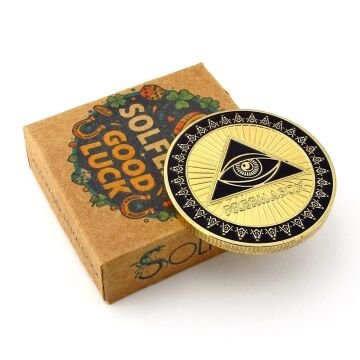 Mason Pergel Gönye Erdem Kardeşlik Coin Anı Metal Hatıra Şans Parası CP085