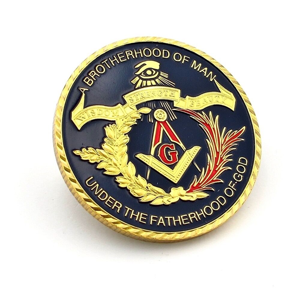 Mason Pergel Gönye Bilim ve Bilgelik Coin Anı Metal Hatıra Şans Parası CP086