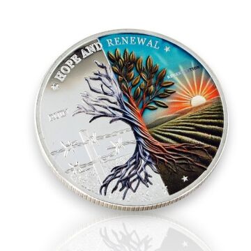 Savaş ve Barış Hayat ve Ölüm Zeytin Ağacı Dualite Koleksiyon Metal Hatıra Parası CP093