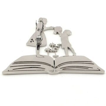 Öğretmen Öğrenci Kitap Okul Öğretmenler Günü Paslanmaz Çelik Rozet Broş RZ330