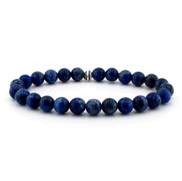 DOĞAL LAPİS LAZULİ TAŞINDAN ERKEK BİLEKLİK B440