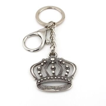 İmparator Kraliyet Tacı Şeklinde Antik Eskitme Metal Anahtarlık KY183