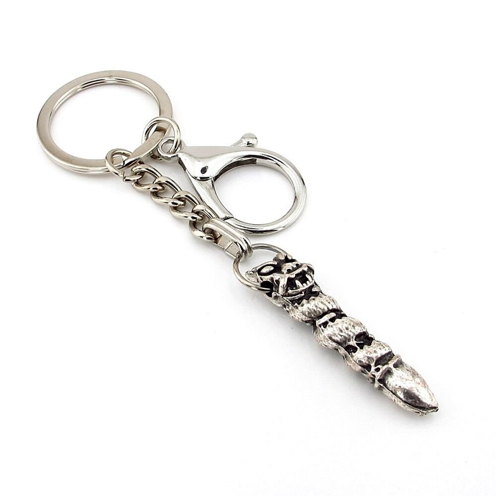Koruyucu Ejder Amulet Güç Simgesi Antik Eskitme Metal Anahtarlık KY185