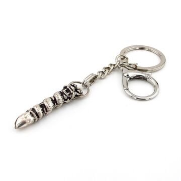 Koruyucu Ejder Amulet Güç Simgesi Antik Eskitme Metal Anahtarlık KY185