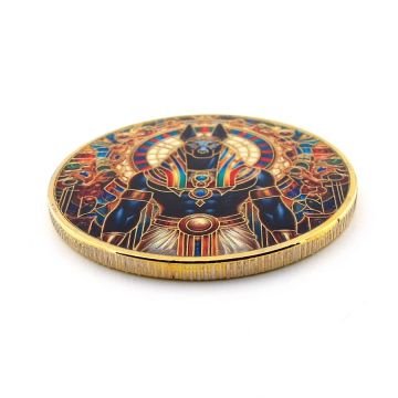 Anubis Antik Mısır Koruyucu Mitoloji Yazı Tura Koleksiyon Metal Şans Hatıra Parası CP004