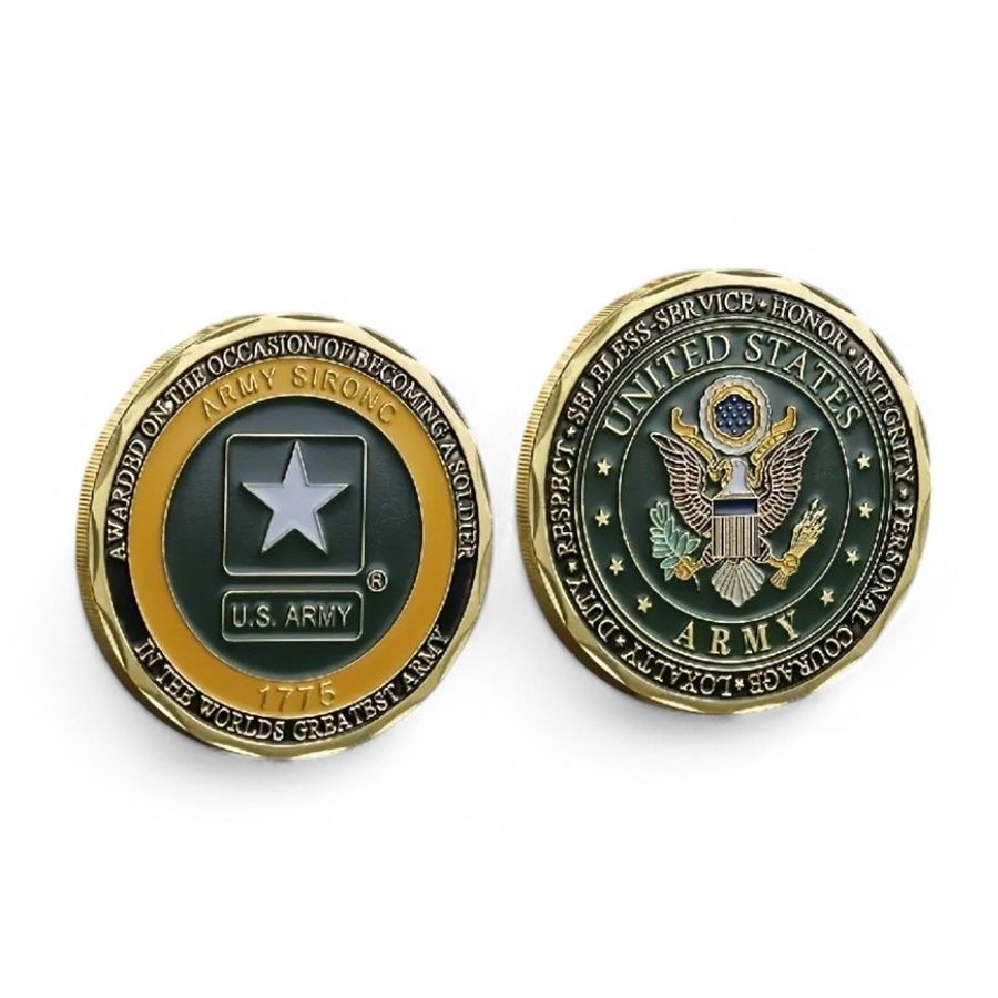 Unites States Army Amerikan Ordu Asker Koleksiyon Metal Şans Hatıra Parası CP007