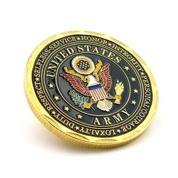 Unites States Army Amerikan Ordu Asker Koleksiyon Metal Şans Hatıra Parası CP007
