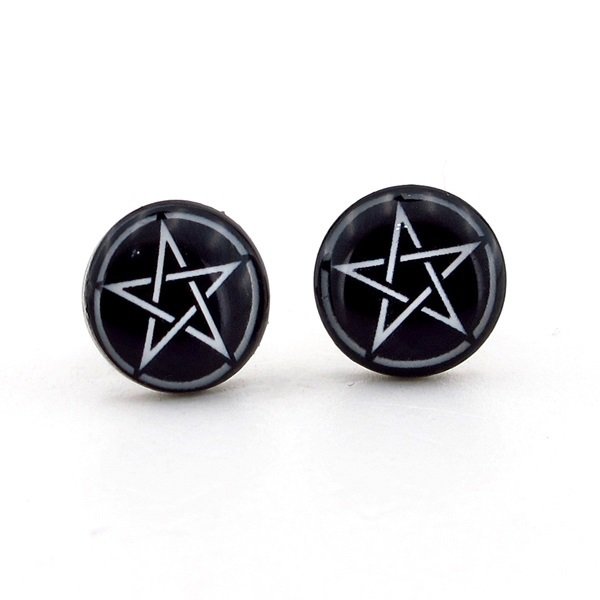 PENTAGRAM YILDIZ UNİSEX ÇELİK ERKEK KÜPE E460
