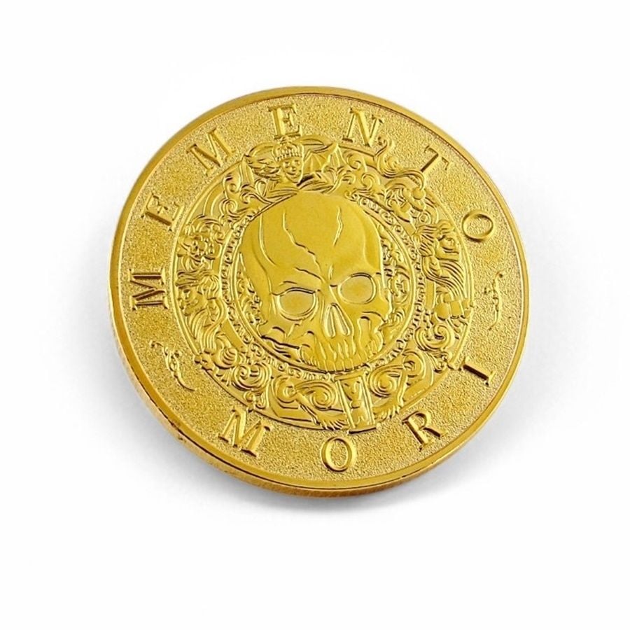 Memento Mori Rönesans Ölümü Hatırla Stoa Coin Metal Hatıra Parası CP012