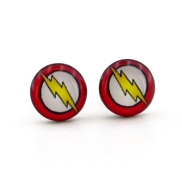 DC COMICS FLASH UNISEX ÇELİK ERKEK KÜPE E465