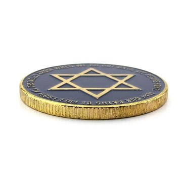 Altı Köşeli Davut Yıldızı Yazı Tura Sikke Metal Hatıra Şans Parası Coin CP016