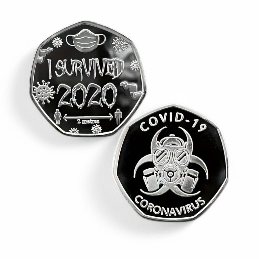 Pandemi 2020 Covid-19 Corona Hayatta Kalma Surive Anı Hatıra Şans Parası CP020