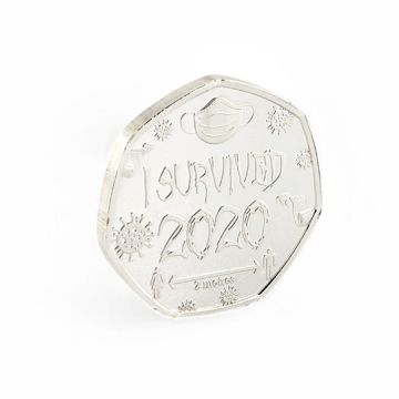 Pandemi 2020 Covid-19 Corona Hayatta Kalma Surive Anı Hatıra Şans Parası CP020