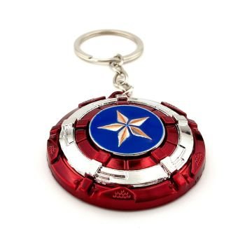 Captain America Marvel Ortası Dönen Büyük Metal Anahtarlık KC058